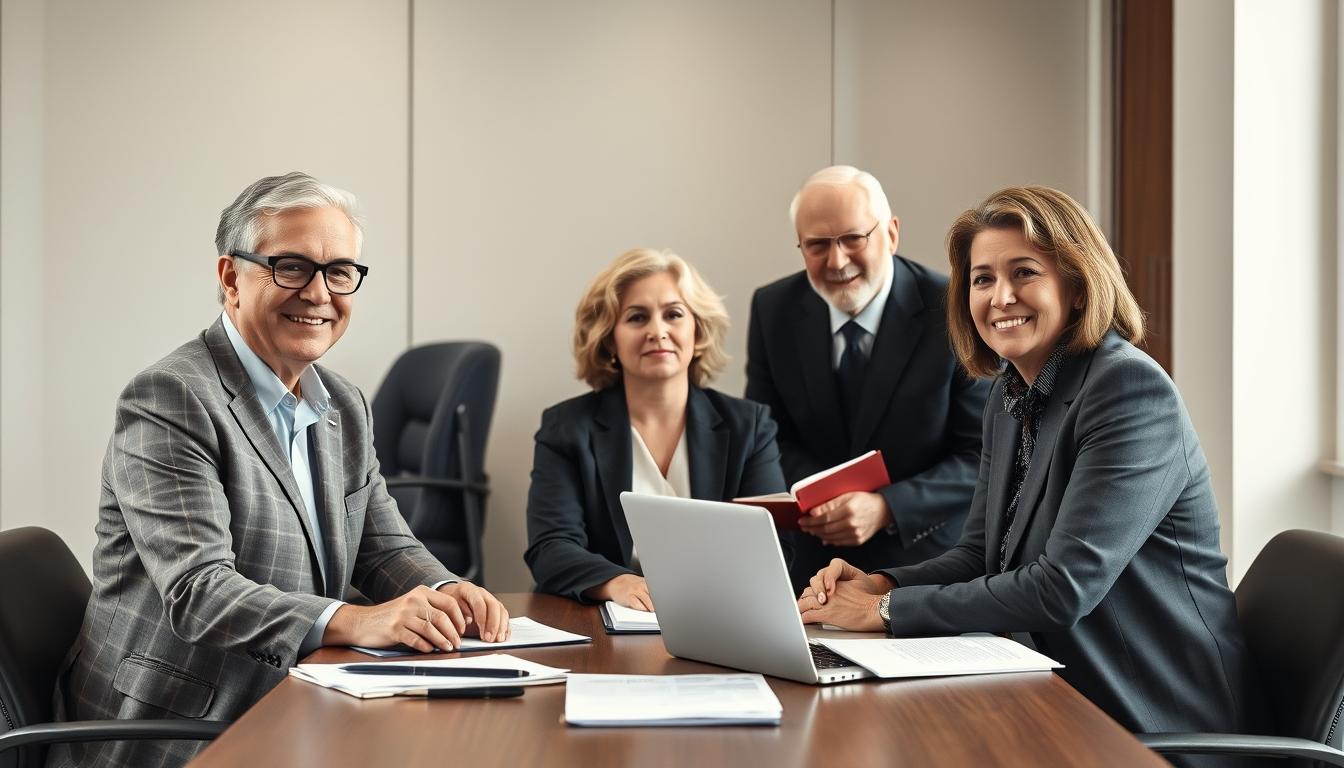 Business agreement signing